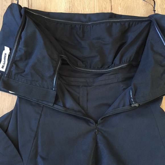 ★Org.$1490 JIL SANDER Strapless A-Line Dress Black 36★ - Picture 6 of 9